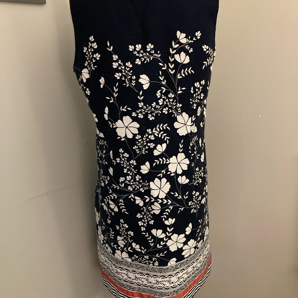 LOFT Red, White & Blue Sheath Dress Size 8 - Picture 3 of 10
